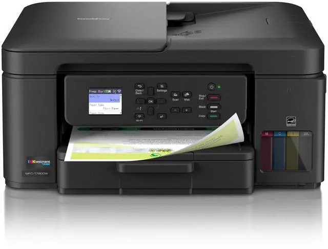 Alt view image 2 of 7 - Brother INKvestment Tank 780 Wireless Color Inkjet All-in-One Printer with Duplex Printing, Includes up to 3 Years of Ink in-Box MFC-T780DW