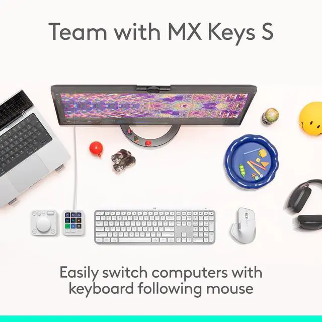Alt view image 7 of 14 - Logitech MX Master 4, Ergonomic Wireless Mouse with Advanced Performance Haptic Feedback, Ultra-Fast Scrolling, USB-C Charging, Bluetooth, Windows, MacOS - Pale Gray