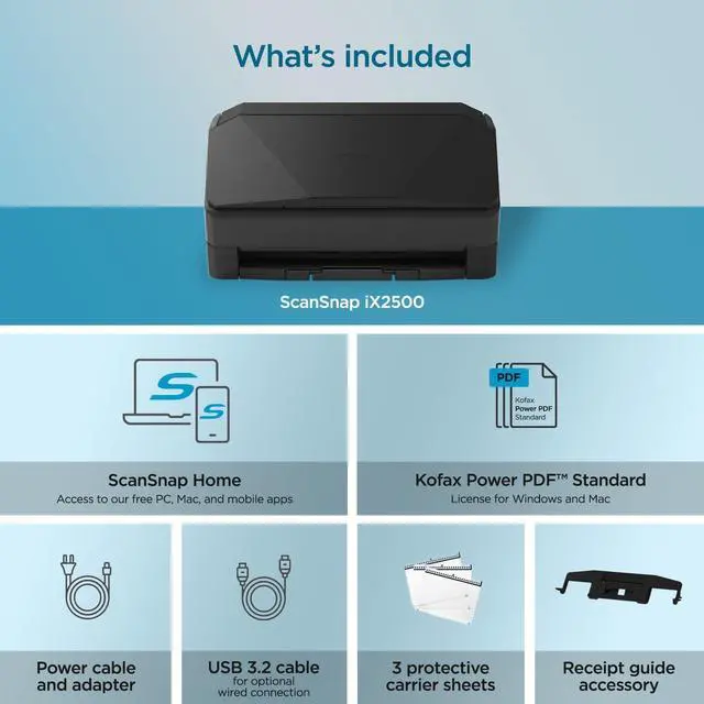 Alt view image 6 of 6 - Ricoh ScanSnap iX2500 Photo Edition (Black)