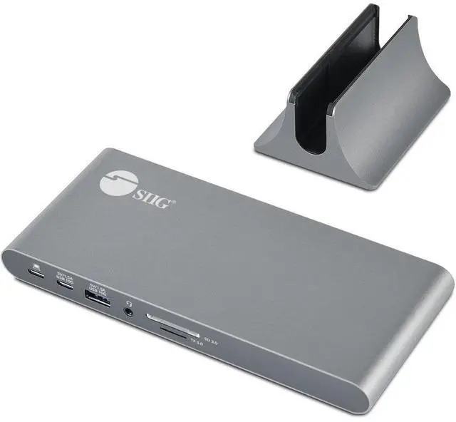 Alt view image 5 of 20 - SIIG USB-C Dual 4K Video MST Docking Station with 60WPD Charging - Ingenious Detachable Design - Ultra-speed Data Transfer - 3 Display Modes