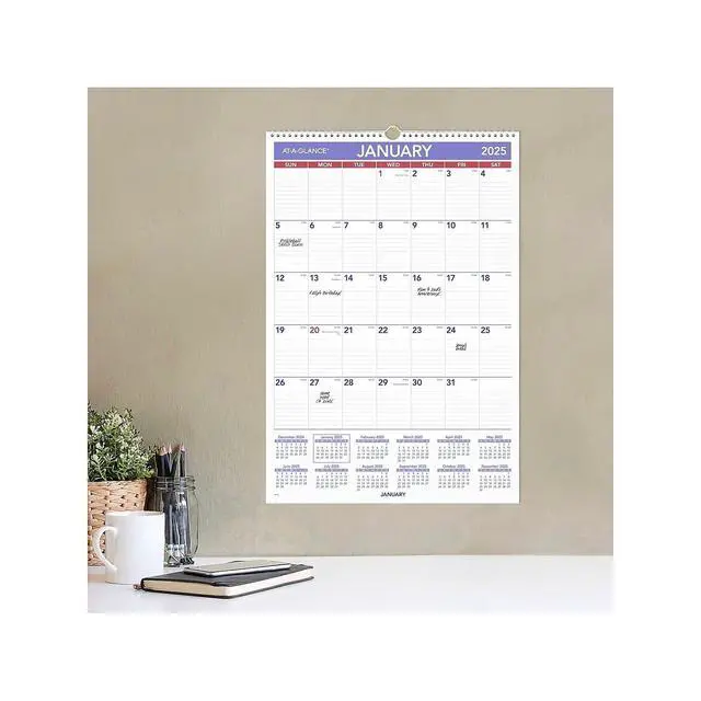 Alt view image 2 of 7 - AT-A-GLANCE® 2026 Monthly Wall Calendar, Large, 15 1/2" x 22 3/4"