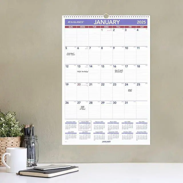 Alt view image 5 of 7 - AT-A-GLANCE® 2026 Monthly Wall Calendar, Large, 15 1/2" x 22 3/4"