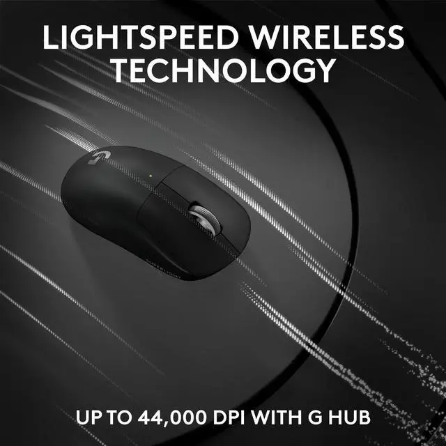 Alt view image 5 of 14 - Logitech G PRO X SUPERLIGHT 2c wireless gaming mouse 51 g pro-grade compact mouse with 5 programmable buttons USB-C charging 44K DPI sensor up to 8 kHz polling for PC/Mac Black 910007518