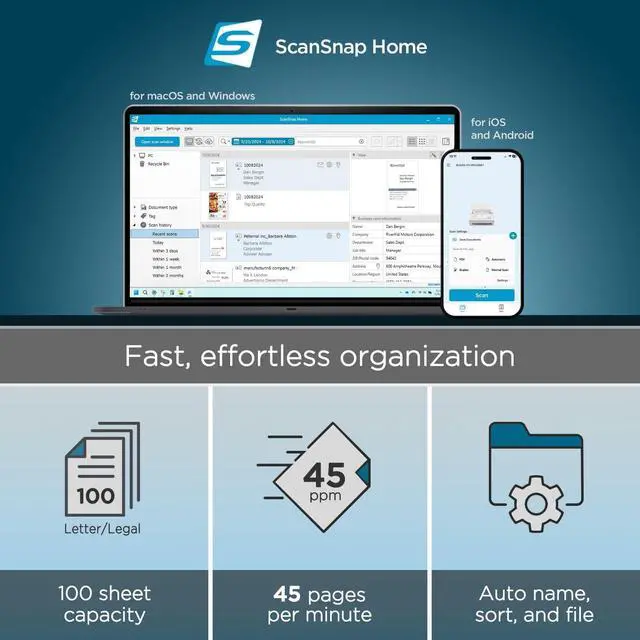 Alt view image 2 of 7 - Ricoh ScanSnap iX2500 Premium Bundle Document Scanner CG01000-310324
