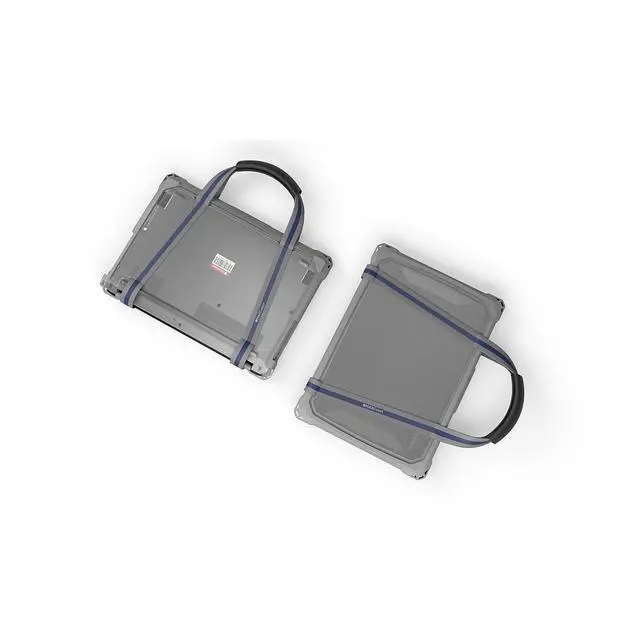Alt view image 3 of 6 - MAXCases Extreme Shell-F3 Slide Case for Lenovo 100e G4 Chromebook 11" ver 83G8 & 83G9 only Gray/Clear LNESF3100EG4GRY