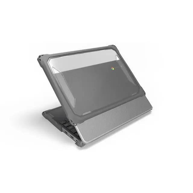 Alt view image 2 of 6 - MAXCases Extreme Shell-F3 Slide Case for Lenovo 100e G4 Chromebook 11" ver 83G8 & 83G9 only Gray/Clear LNESF3100EG4GRY
