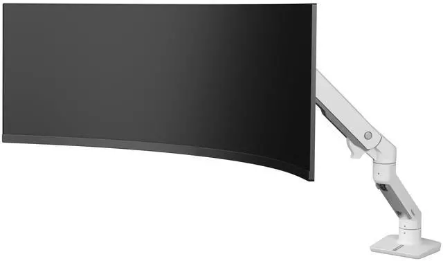 Alt view image 2 of 8 - Ergotron Mounting Arm for Monitor Curved Screen Display White 45693216