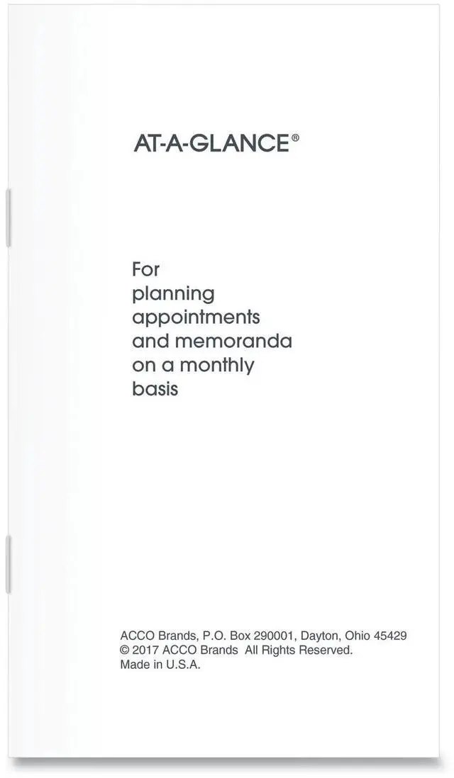 Main image of At-A-Glance Pocket Size Planner Refill 6 1/8x3.5 White 2026 7090610