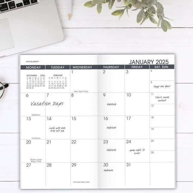 Alt view image 2 of 6 - At-A-Glance Pocket Size Planner Refill 6 1/8x3.5 White 2026 7090610