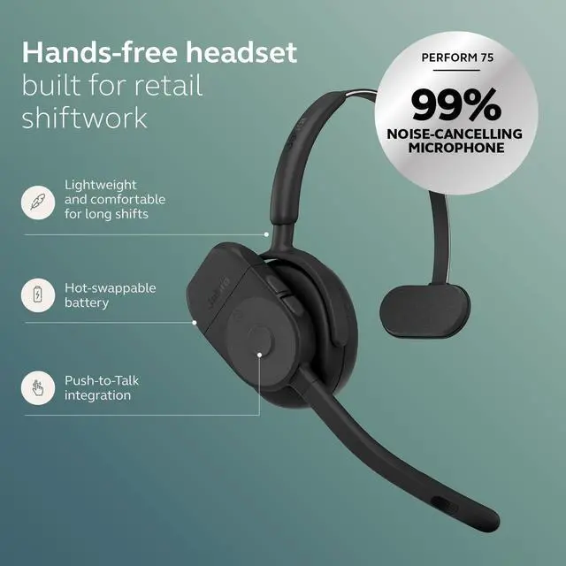 Alt view image 6 of 6 - Jabra Perform 75 Headset