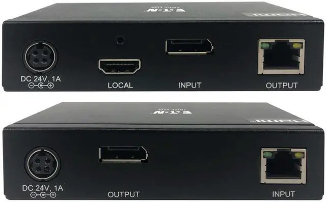 Alt view image 5 of 7 - Eaton Tripp Lite Series DisplayPort over Cat6 Extender Kit Transmitter/Receiver 4K 60 Hz 4:4:4 Power over Cable 230 ft. 70 m TAA