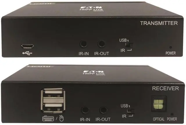 Alt view image 4 of 7 - Eaton Tripp Lite Series DisplayPort over Cat6 Extender Kit Transmitter/Receiver 4K 60 Hz 4:4:4 Power over Cable 230 ft. 70 m TAA