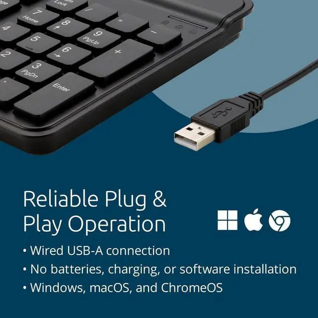 Alt view image 5 of 7 - Kensington Simple Solution KB201C Keyboard