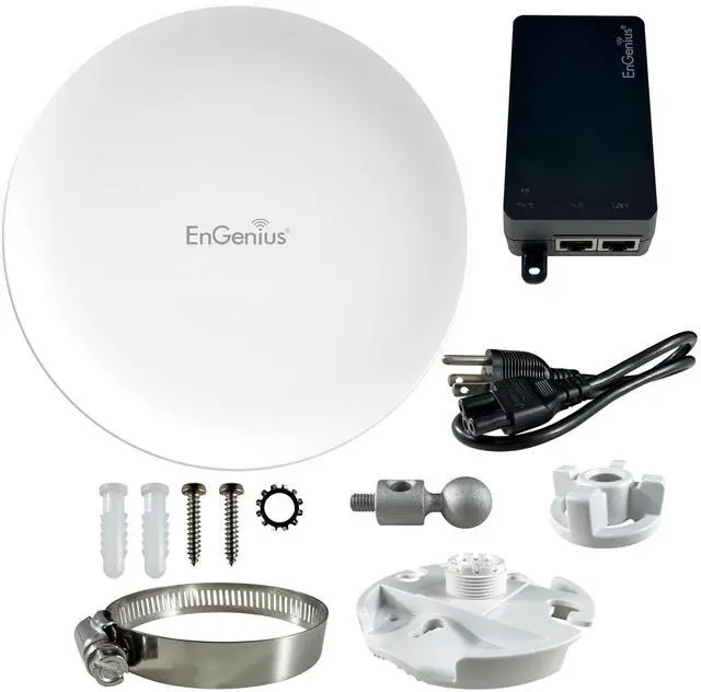 Alt view image 2 of 4 - EnGenius Broadband [EOC610] 2x2 802.11ax Outdoor 5GHz Radio, Integrated 19dBi Internal Antenna, Maximum Speed of 1200 Mbps, IP55 Rating for Durability and Support for Two Gigabit Ethernet Ports