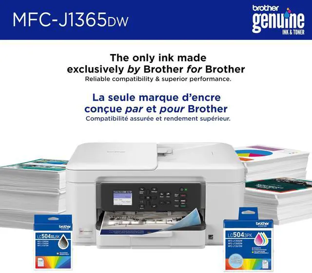 Alt view image 4 of 7 - Brother MFCJ1365DW Inkjet Multifunction Printer Color