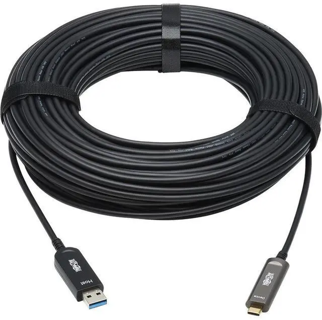 Main image of Tripp Lite 30m USB-A 3.2 Gen 2 to USB-C Plenum-Rated AOC Cable Black U428F30MD3