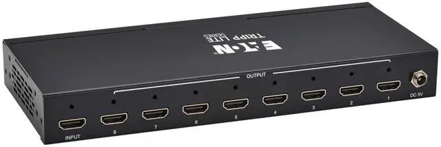 Alt view image 6 of 7 - Tripp Lite 8-Port HDMI Splitter - 4K @ 60 Hz, HDCP 2.2 B118-008-4K