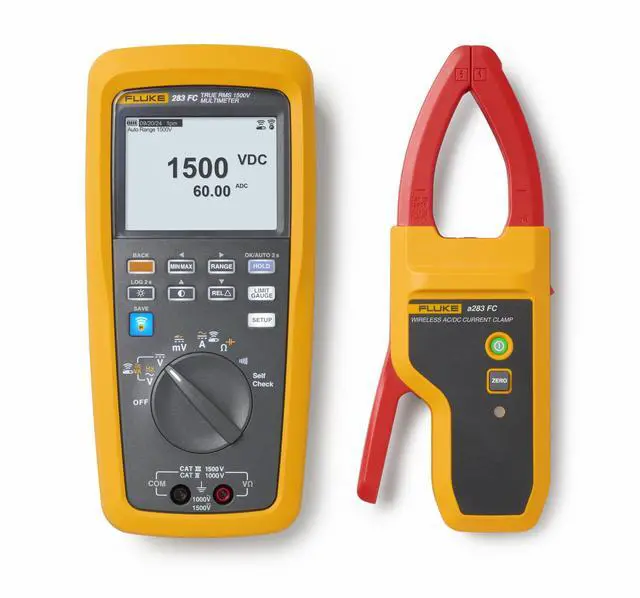 Alt view image 2 of 5 - CAT III 1500V SOLAR KIT 283FC TRMS DMM A283FC CLAMP MC4 FLUKE283FCPV