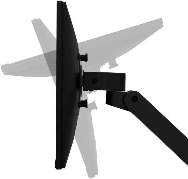 Alt view image 4 of 7 - Ergotron Desk Mount for Monitor LCD Display Black 45682292