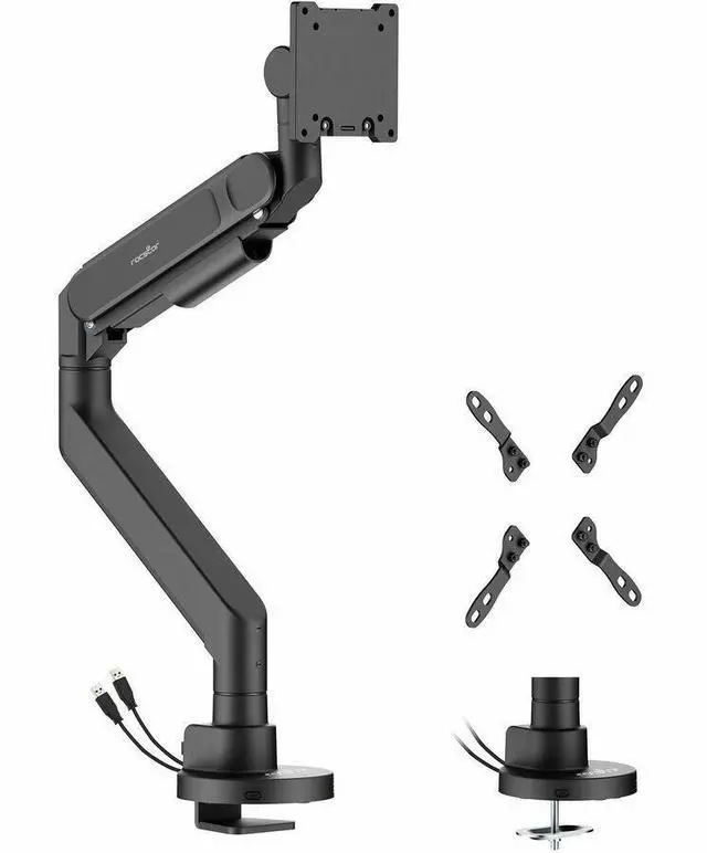 Main image of Rocstor ErgoReach Mounting Arm for Monitor Curved Screen Display Flat Panel Display Matte Black