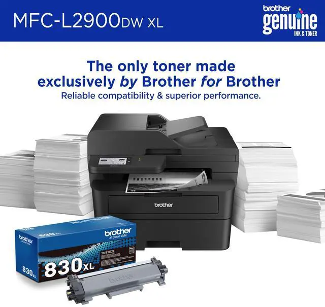 Alt view image 3 of 6 - Brother MFC-L2900DWXL Wired & Wireless Laser Multifunction Printer Monochrome