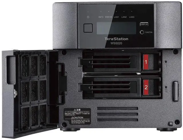 Alt view image 7 of 7 - BUFFALO TeraStation 2-Bay Windows Server IoT 2025 Desktop NAS 4TB w/HDD Included