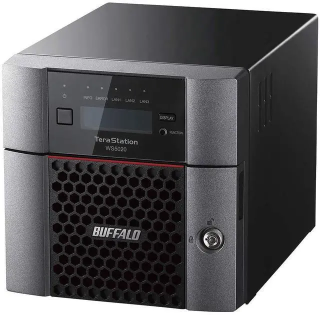 Alt view image 7 of 9 - Buffalo TeraStation WS5220DN 2-Bay Windows Server IoT 2025 Desktop NAS 8TB (2x4TB) HDD Included (WS5220DN08W5)