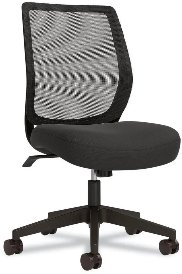 Alt view image 3 of 7 - Alera Wessex Ergonomic Fabric Mesh Swivel Task Chair Supports Up to 275lbs 17.09 to 20.83 Seat Height Black Seat/Back/Base ALEWX42BME17