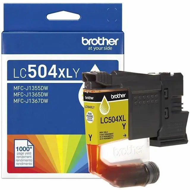 Main image of Brother LC504XLY Original High Yield Inkjet Ink Cartridge Single Pack Yellow 1 Pack