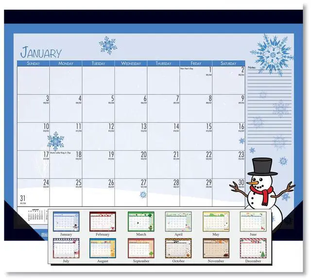 Main image of House of Doolittle Earthscapes Seasonal Desk Pad Calendar 22x17 Holiday 2026