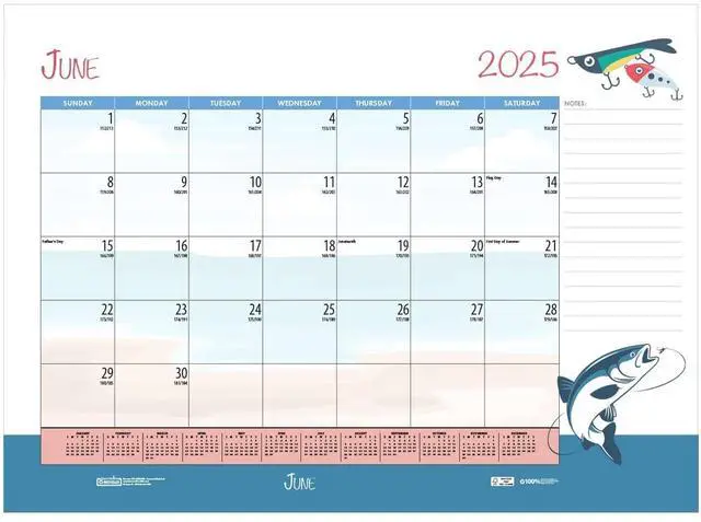 Alt view image 5 of 7 - House of Doolittle Earthscapes Seasonal Desk Pad Calendar 22x17 Holiday 2026