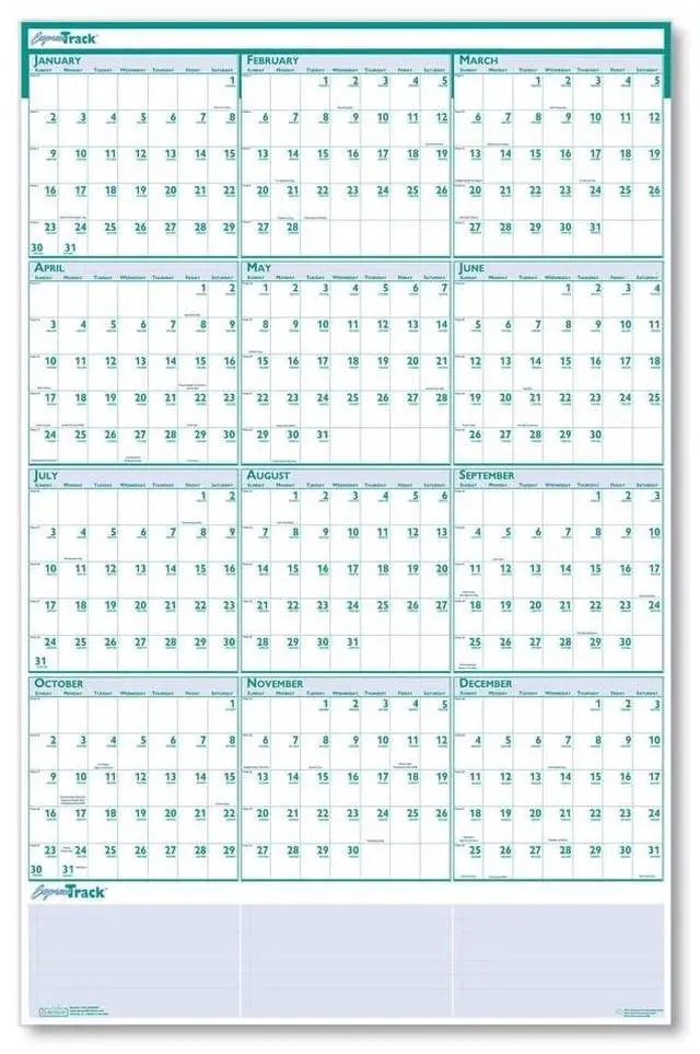 Alt view image 3 of 3 - House of Doolittle Recycled Reversible/erasable Calendar 24 X 37 2026