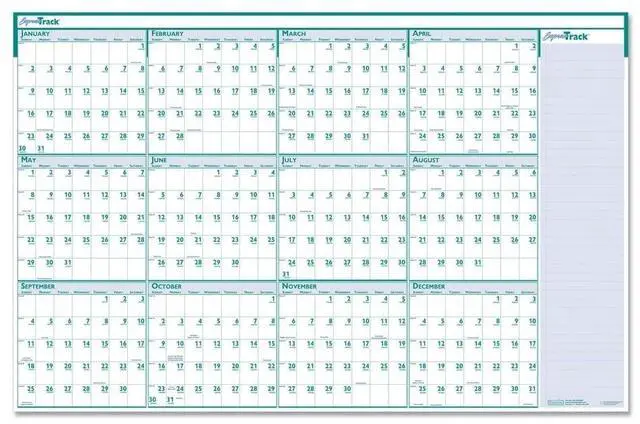 Alt view image 2 of 3 - House of Doolittle Recycled Reversible/erasable Calendar 24 X 37 2026