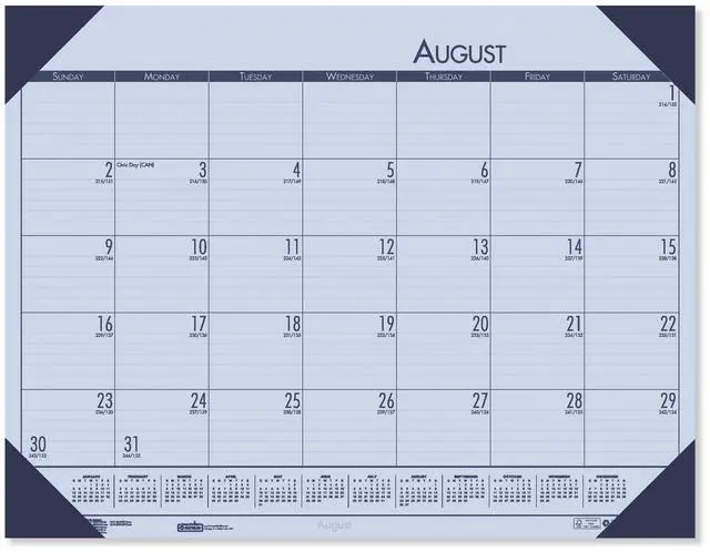 Main image of House of Doolittle EcoTones Academic Desk Calendar 18.5x13 Cordovan 2025-2026