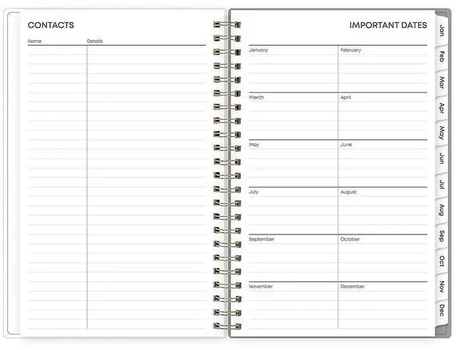 Alt view image 5 of 7 - Blue Sky Sophie Frosted Weekly/Monthly Planner Floral 12-Month Jan-Dec 2026