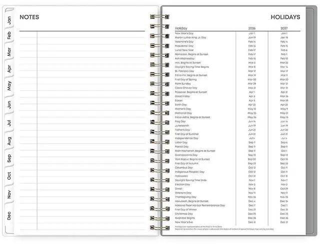 Alt view image 6 of 7 - Blue Sky Sophie Frosted Weekly/Monthly Planner Floral 12-Month Jan-Dec 2026