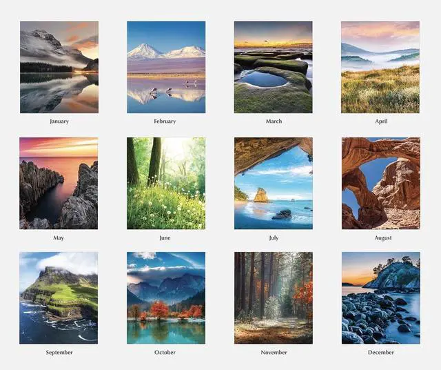 Alt view image 2 of 3 - House of Doolittle Recycled Scenic Desk Tent Monthly Calendar 8.5x4.5 2026 3649