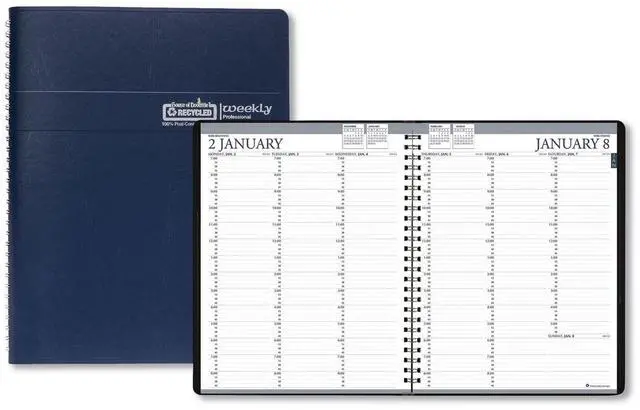 Main image of House of Doolittle Recycled Professional Weekly Planner 11x8.5 Blue 2026
