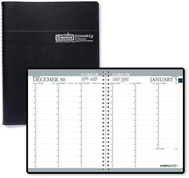 Alt view image 6 of 6 - House of Doolittle Recycled Professional Weekly Planner 11x8.5 Blue 2026