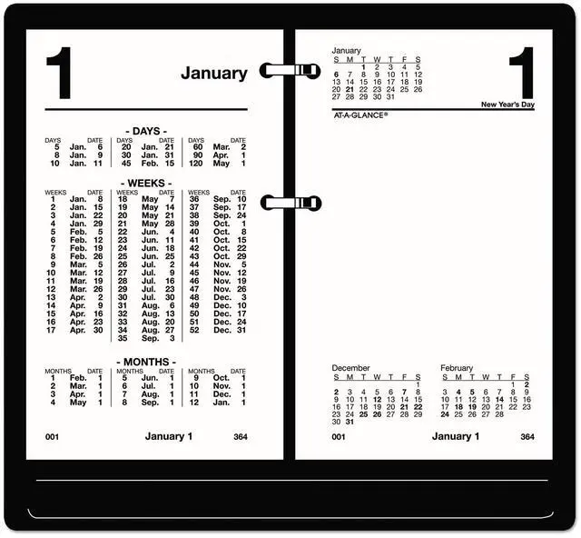 Main image of AT-A-GLANCE® 2026 Financial Daily Desk Calendar Refill, Standard, 3 1/2" x 6"