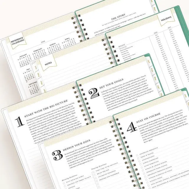 Alt view image 5 of 7 - Blue Sky Day Designer Weekly/Monthly Planner 8x5 White/Floral 2026 BLS103619