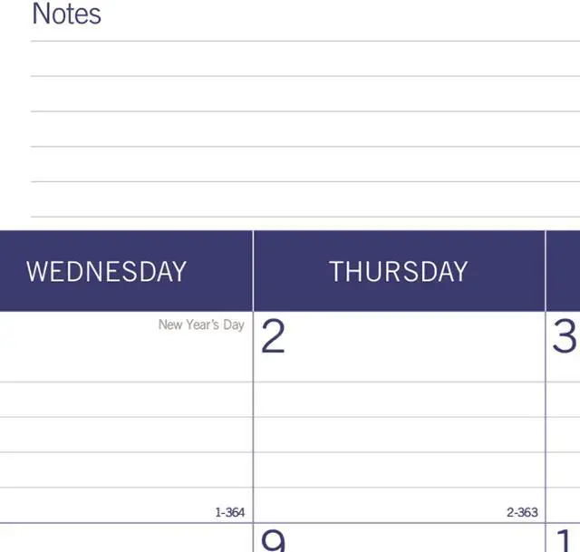 Alt view image 2 of 6 - 2026 Blueline DuraGlobe Monthly Desk Pad Calendar, 22" x 17", Blue/White, January To December, C177227