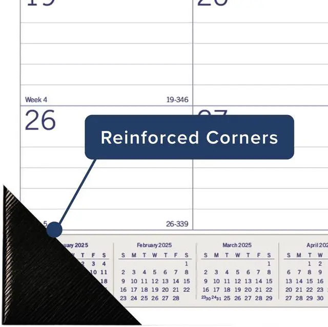 Alt view image 3 of 6 - 2026 Blueline DuraGlobe Monthly Desk Pad Calendar, 22" x 17", Blue/White, January To December, C177227