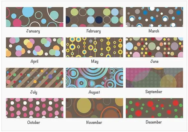 Alt view image 2 of 3 - House of Doolittle 100% Recycled Bubbleluxe Wall Calendar 12x12 2026