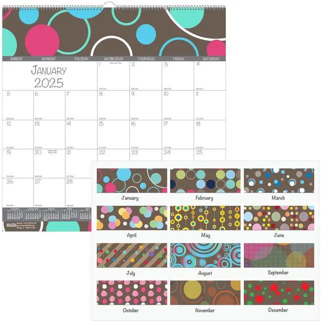 Alt view image 3 of 3 - House of Doolittle 100% Recycled Bubbleluxe Wall Calendar 12x12 2026