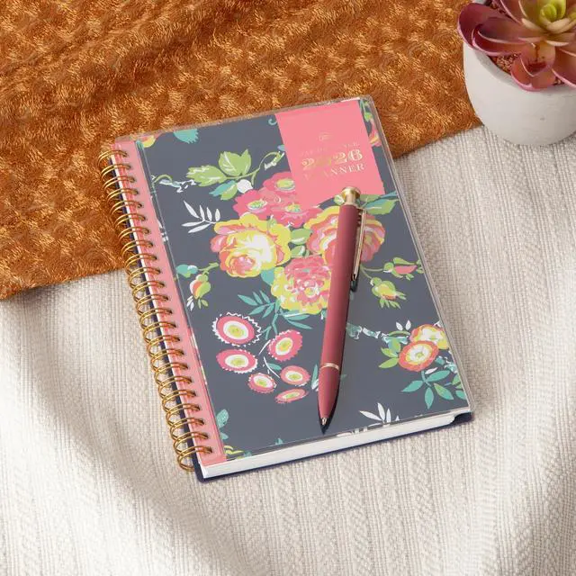 Alt view image 2 of 7 - Blue Sky Day Designer Weekly/monthly Planner 8x5 Navy/floral 2026 Bls103620