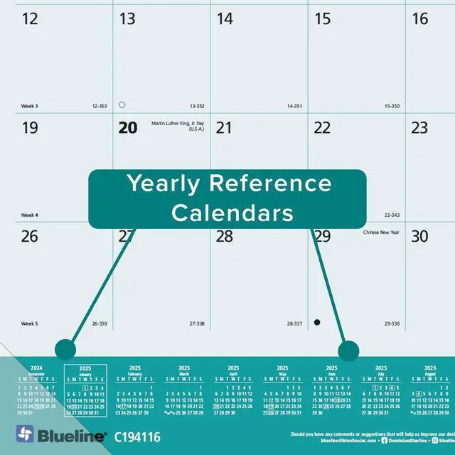 Alt view image 3 of 7 - 2026 Blueline® Colorful Monthly Desk Pad Calendar, 22 x 17, Best Friends, January To December, C194116