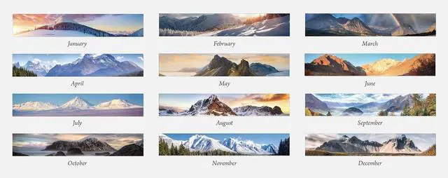 Alt view image 2 of 3 - House of Doolittle Recycled Mountains Of The World Desk Pad Calendar 22X17 2026