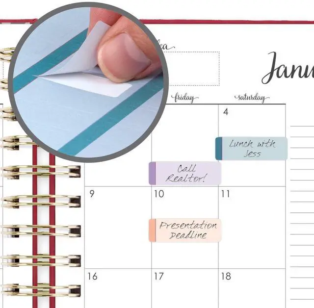 Alt view image 6 of 7 - At-A-Glance Harmony Daily Hardcover Planner 8.75 x 7 Berry 2026 609980659