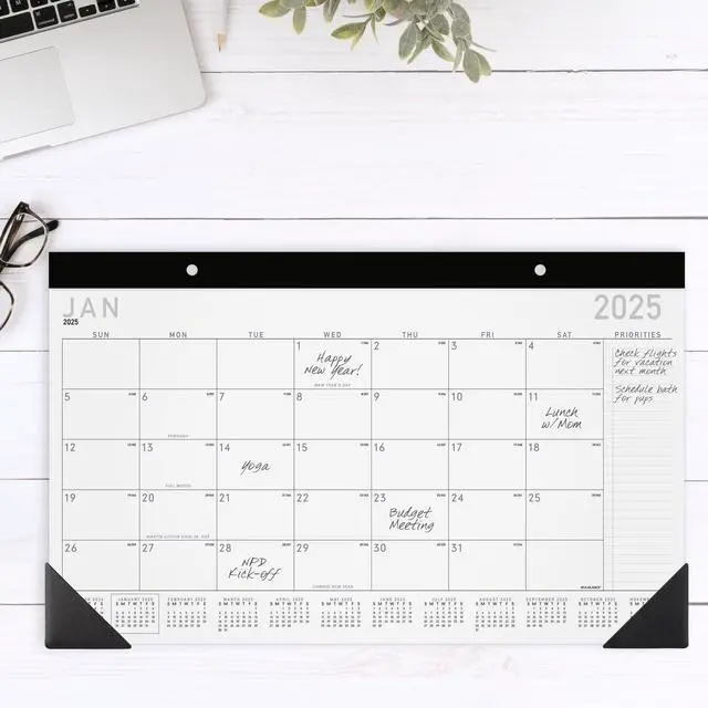 Alt view image 2 of 6 - AT-A-GLANCE® Contemporary 2026 Monthly Desk Pad Calendar, Compact, 18" x 11"